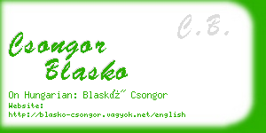 csongor blasko business card